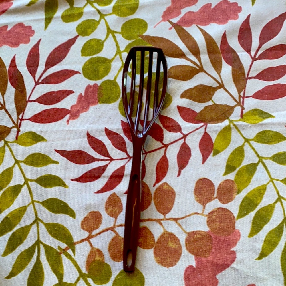 FOLEY VINTAGE BROWN NYLON SLOTTED SPOON